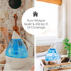 Crane - Ultrasonic Cool Mist Air Humidifier, 360 Degree Rotating Nozzle, Blue - 65-310205 - Mounts For Less