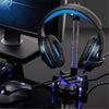 ENHANCE Gaming Power Headset Stand 4-Ports USB HUB LED RGB - 78-122529 - Mounts For Less