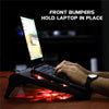 ENHANCE Laptop Cooling Stand 5 LED Fans and Dual USB Ports Red - 78-131226 - Mounts For Less