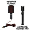 ENHANCE USB Condenser Microphone Red - 78-122780 - Mounts For Less