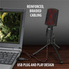 ENHANCE USB Condenser Microphone Red - 78-122780 - Mounts For Less