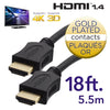 Elink CV-193 - High Speed HDMI 1.4 Cable with Ethernet Channel, 18 Feet, Black - 80-CV-193 - Mounts For Less