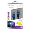 Elink CV-3265 HDMI 2.0 4K 3 Feet Braided Cable With Metal Head Blue - 80-CV-3265 - Mounts For Less