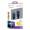 Elink CV-3267 HDMI 2.0 4K 12 Feet Braided Cable With Metal Head Blue - 80-CV-3267 - Mounts For Less