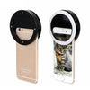 Elink EK814 Rechargeable Clip-On Selfie 30 LED Ring Light, Black - - Mounts For Less