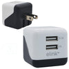 Elink EK855 Universal USB Charger 2 Port USB 3.1A White - 80-EK855 - Mounts For Less