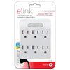 Elink EL-4523 - 6-outlet Wall Power Strip with Automatic Night Light, White - 80-EL-4523 - Mounts For Less