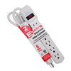 Elink EL-543 Surge Protector 90 Joules 6 Outlets 2 Ft White - - Mounts For Less
