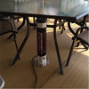 Ener-G+ HEA-21212 Outdoor Under the Table Infrared Electric Heater 1000 W Black - 72-HEA-21212 - Mounts For Less