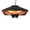 Ener-G+ HEA-21288LED-BLK Outdoor suspended Infrared Electric Heater with LED 5100 BTU Black - 72-HEA-21288LED-BLK - Mounts For Less