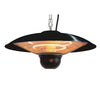 Ener-G+ HEA-21522-BLACK Suspended Infrared Electric Patio Heater Ajustable Intensity Black - 72-HEA-21522-BLACK - Mounts For Less