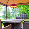 Ener-G+ HEA-21538R Infrared Suspended Electric Patio Heater 1500 Watt Outdoor Red - 72-HEA-21538R - Mounts For Less