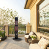Ener-G+ HEA-965 Infrared Electric Outdoor Heater Freestanding With Remote 1500W Black - 72-HEA-965 - Mounts For Less