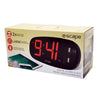Escape ALCK162 Digital alarm clock with 2 x 2amp usb charge ports Black - - Mounts For Less