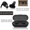 Escape BTM050 Mini Wireless Stereo Bluetooth Earphones With Charging Station Black - - Mounts For Less