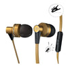 Escape Platinum EHP092 Hands-free Metal Earphones with Microphone Gold - 80-EHP092 - Mounts For Less