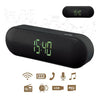 Escape Platinum SPBT009 Bluetooth Speaker Radio Alarm Clock Dual Alarm FM Micro SD USB Black - - Mounts For Less