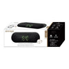 Escape Platinum SPBT009 Bluetooth Speaker Radio Alarm Clock Dual Alarm FM Micro SD USB Black - - Mounts For Less