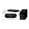 Escape Platinum SPBT009 Bluetooth Speaker Radio Alarm Clock Dual Alarm FM Micro SD USB Black - 80-SPBT009 - Mounts For Less