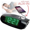 Escape RA930 Jumbo Display AM/FM Digital Alarm Clock with AUX Black - 80-RA930 - Mounts For Less