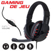 Escape - Wired Stereo Gaming Headset, Volume Control and Microphone, Red - - Mounts For Less