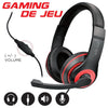 Escape - Wired Stereo Gaming Headset, Volume Control and Microphone, Red - - Mounts For Less