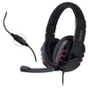 Escape - Wired Stereo Gaming Headset, Volume Control and Microphone, Red - - Mounts For Less