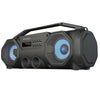 Escape - Wireless Stereo BoomBox Speaker, Bluetooth 5.0 with FM Radio and LED Lights, Black - 80-SPBT449 - Mounts For Less