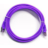 Ethernet cable network Cat6 550MHz RJ-45 shield 0.5 ft Purple - 89-0569 - Mounts For Less