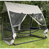 F. Corriveau International - Hammock with Awning and Mosquito Net, Black - 101-MHS007X-F72-277 - Mounts For Less