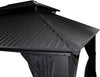 F. Corriveau International Metropolis Gazebo 10"x12" with Black Galvalume® roof - 101-B101240-F69-295 - Mounts For Less