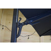 F. Corriveau International - Oasis Square Umbrella, 10' x 10', UV Resistant Fabric, Dark Charcoal - 101-NUHK07A-F76-291 - Mounts For Less