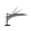 F. Corriveau International - Oasis Square Umbrella, 10' x 10', UV Resistant Fabric, Dark Charcoal - 101-NUHK07A-F76-291 - Mounts For Less