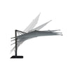 F. Corriveau International - Oasis Square Umbrella, 10' x 10', UV Resistant Fabric, Taupe Grey - 101-NUHK07A-F76-290 - Mounts For Less