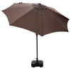 F. Corriveau International Octagonal Umbrella 8.5 ft Choco - 101-LUM004A-F51-259 - Mounts For Less
