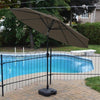 F. Corriveau International Octagonal Umbrella 8.5 ft Choco - 101-LUM004A-F51-259 - Mounts For Less