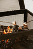 F. Corriveau International - Outdoor Fireplace, 20" x 20" x 16", Black Steel Structure - 101-QP20SQX-003-F74 - Mounts For Less