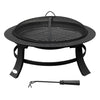 F. Corriveau International - Outdoor Fireplace, 23.6''x29.9''x29.9 '', Black Steel Frame - 101-MPS31RD-013-F72 - Mounts For Less