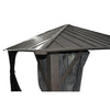 F. Corriveau International Seoul Gazebo 10 ft x 10 ft with Galvanized Steel Roof - 101-B101024-FNE-POL - Mounts For Less