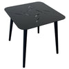 F. Corriveau International - Square Side Table for Outdoor, 16" x 16" x 16", Aluminum Frame, Black - 101-KT16SQA-002-F72 - Mounts For Less