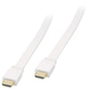Flat HDMI Cable V1.4 Support 3D And Ethernet 1080P 15 Feets White - 10-0043 - Mounts For Less