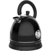 Frigidaire - Stainless Steel Electric Kettle, 1.8 Liter Capacity, Retro Style, Black - 67-APEKET125-BLACK - Mounts For Less