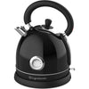 Frigidaire - Stainless Steel Electric Kettle, 1.8 Liter Capacity, Retro Style, Black - 67-APEKET125-BLACK - Mounts For Less