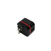 GlobalTone 2 Port USB Wall Charger 5V, 3.4A, Black and Red - 95-03507 - Mounts For Less