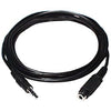 GlobalTone Audio cable 3.5mm male/female extension 12 ft black - 07-0051 - Mounts For Less