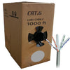 GlobalTone Bulk Ethernet Network Cable 23AWG Cat6 UTP CCA Grey 1000 Ft - 95-03353 - Mounts For Less