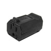GlobalTone Female Plug for Nema Power Cable 5-15P 125vac 15A 16-14awg SJT Black Pack of 5 - 06-0172X5 - Mounts For Less