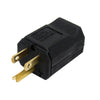 GlobalTone Male Plug for Nema Power Cable 5-15P 125vac 15A 16-14awg SJT Black - 06-0171 - Mounts For Less