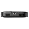 GlobalTone - Portable Power Bank/Charger, 10,000 mAh Capacity, Black - - Mounts For Less