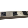 GlobalTone Power Bar Power Strip 12 Outlets with 15A Circuit Breaker 3 ft. Rope 14AWG - 06-0175 - Mounts For Less